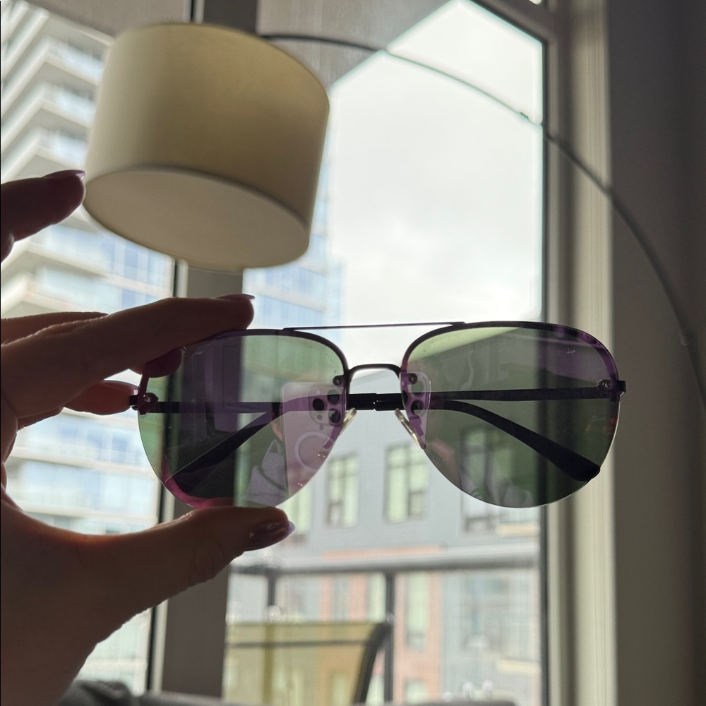 Dime Women's Pink Sunglasses - Picture 3 of 6